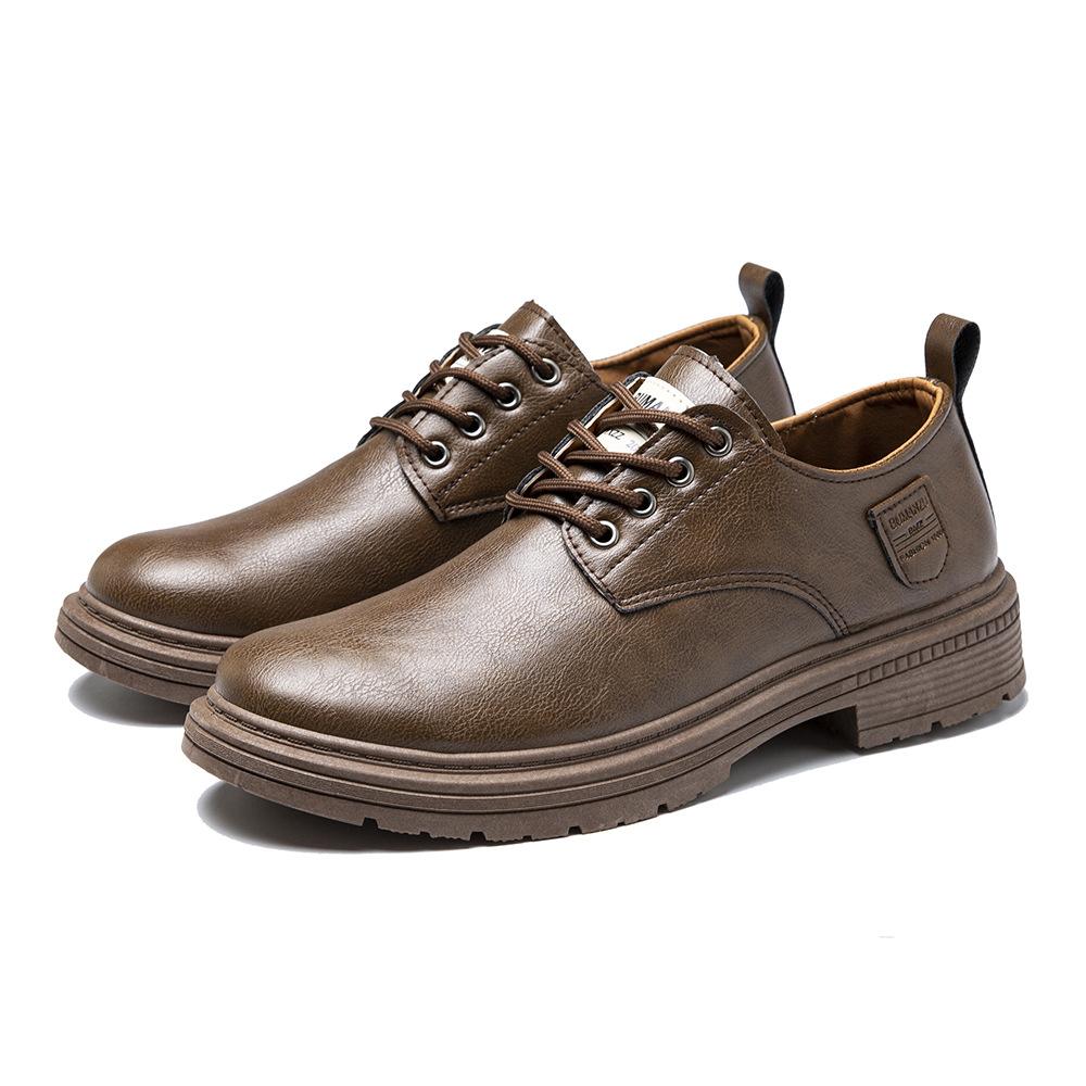 Leather Shoes New Men's Casual Leather Shoes Versatile Men's Business Leather Shoes Solid Color Shoes Leather Shoes