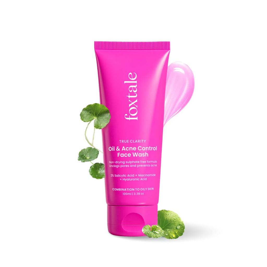 Foxtale Oil & Acne Control Face Wash - 100 Ml
