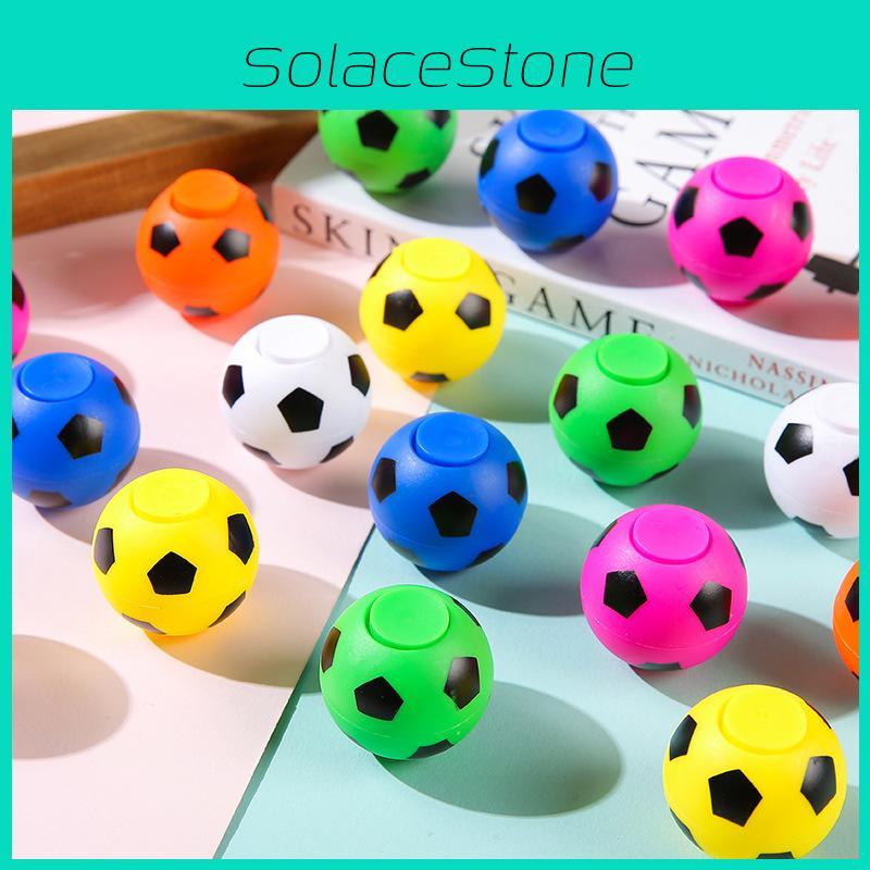 Creative Multi-color Soccer Shaped Plastic Gyro Children Toy For Young Children