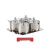 304 Stainless Steel Spice Jar Set with Tray