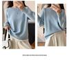 Korean-Style Loose Fit Women's Round Neck Thick Pure Cotton Long Sleeve Sweater for Autumn/Winter