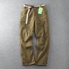 Autumn and Winter Plus Size Men's Thickened and Padded Work Trousers  Waterproof Outdoor Hundred Warm Anti-cold Windproof Casual Work Trousers