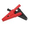10pcs Electric Test Clip Brass Red Black 4mm 0.2in Hole 20mm 0.8in Open Type Copper Testing Clamp for Power Test