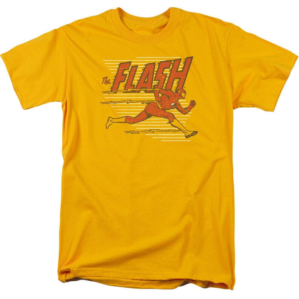

The Flash Retro Speed Lines Dc Comics Licensed Adult T-Shirt