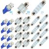 Car Interior Lighting Kit 24PCS T10 LED Set for Dome Map License Plate Door and Trunk Lights with Wide Application Range