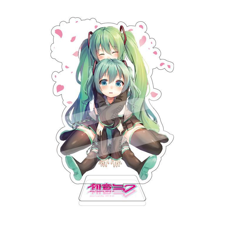 Miku Hatsune Large Acrylic Stand 15Cm Double Sided Anime Figure Vocaloid Luo Tianyi Anime Merchandise Collectible Display Stand