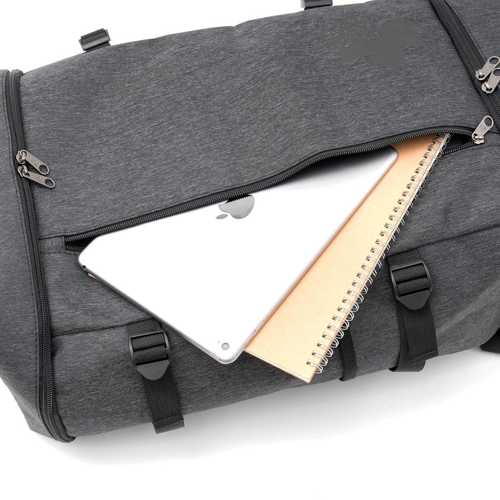 Logo Spark Backpack, Water-Repellent, Double-Layer, Black, Large