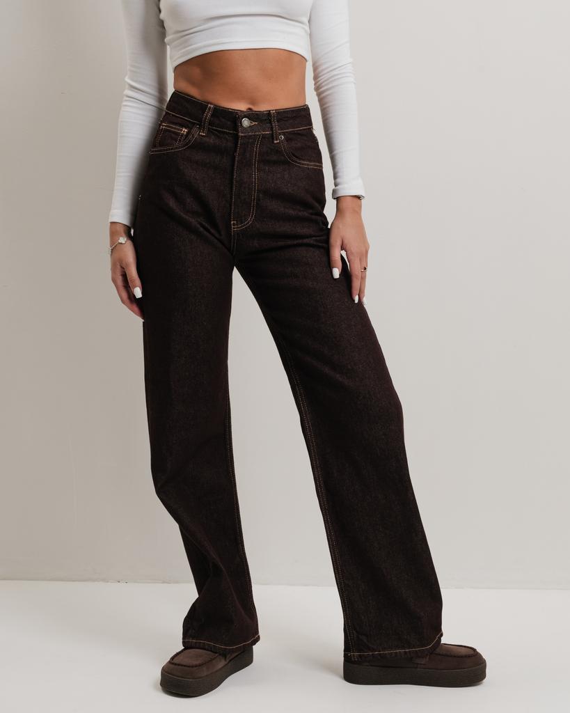 Women's Jeans It's Basic 4226 34 Brown
