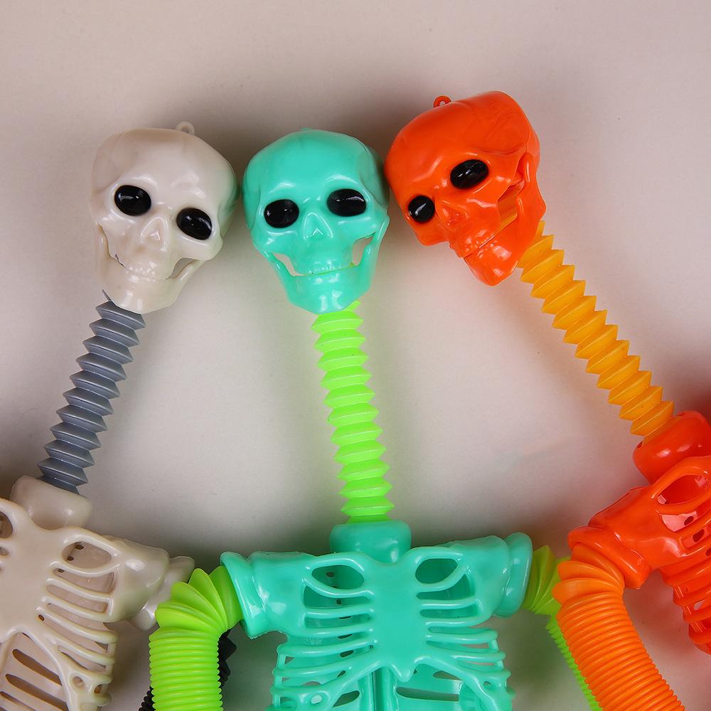 Glow-in-the-Dark Skull Suction Cup Puzzle Toy: Telescopic, Ever-Changing, Fun Stress Reliever