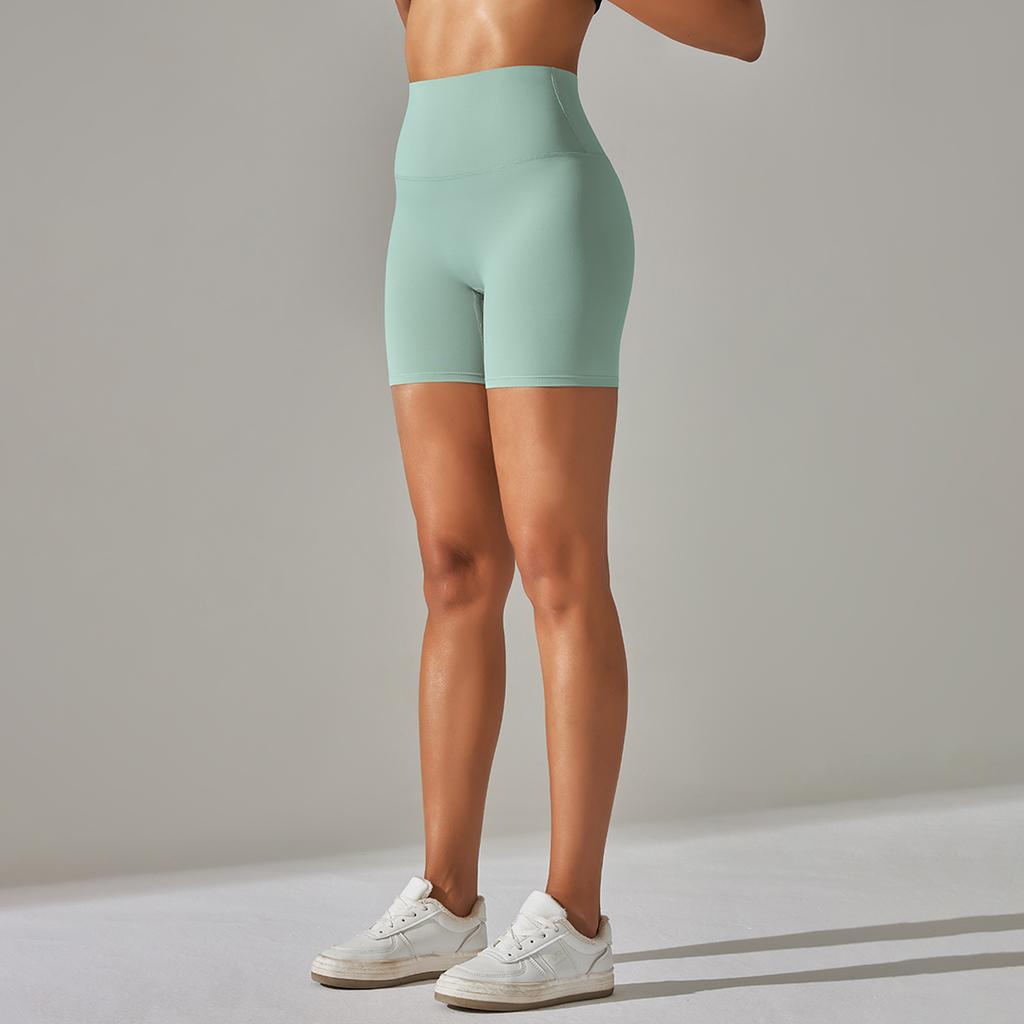 Align Damen-Yoga-Shorts mit hohem Bund – butterweich und federleicht! Ideal zum Laufen, Radfahren und für Fitness. 31 Farben.