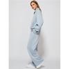 Europe America And The United States Women's Two Piece Oversized Zipper Sweatshirt Wide Leg Sweatpants Casual Suit