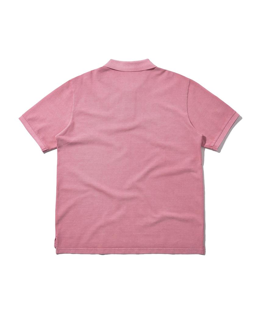 DISCUS ATHLETIC Pique Regular Fit Blank Polo Shirt Washed Pink
