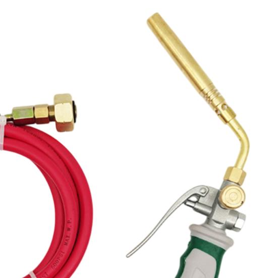 Klempner-Lötlampe mit 1,6 m Gummischlauch Abzugszündung Propan-Lötlampe Klempner Butangas-Lötlampe zum Löten