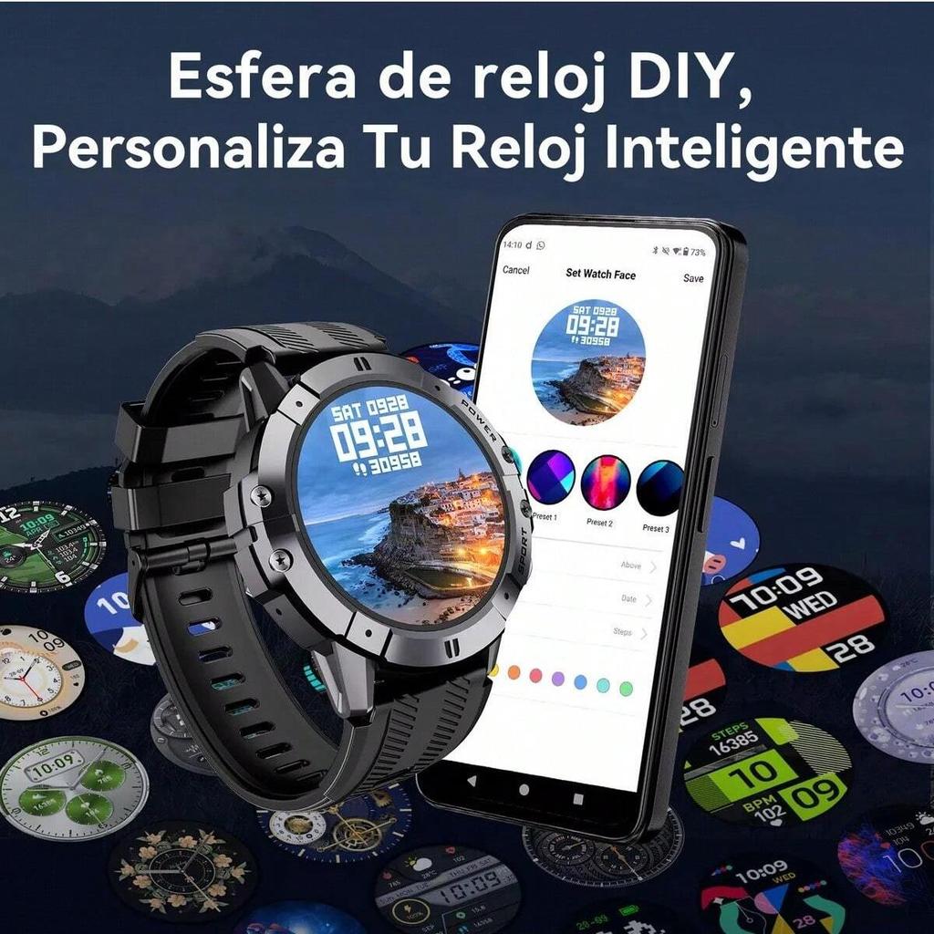 Cubot C29 Smartwatch 1.52-inch 1ATM Waterproof Sport Watch for Men 410mAh Battery, Bluetooth Call, Heart Rate&24H Health Monitor