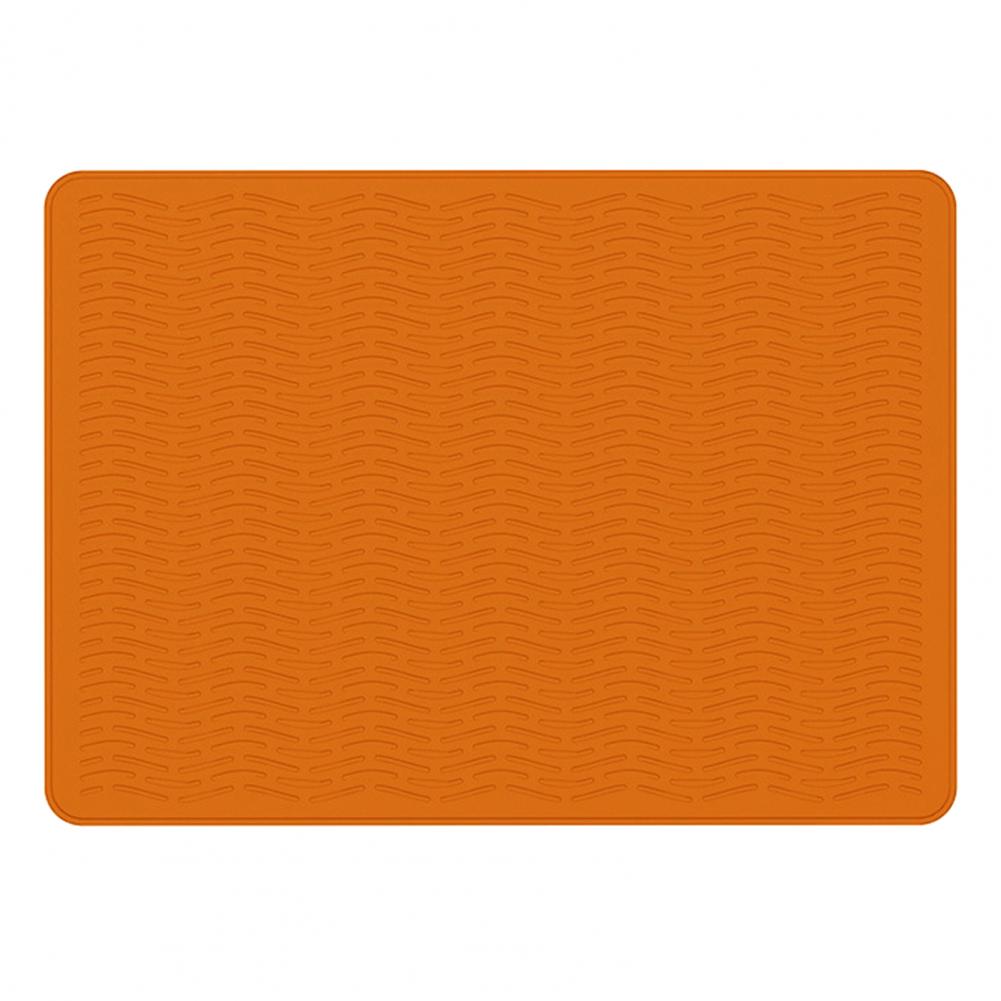 

Drain Pad Silicone Triangle Pad Silicone Stove Covers for Electric Stoves Heat Resistant Silicone Drain for Hot for Countertop помаранчевий