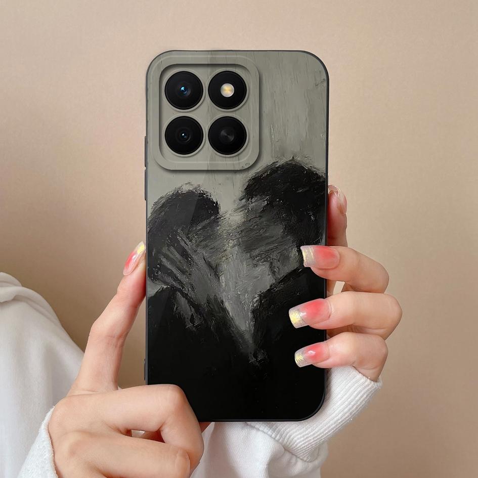 Hülle Für Huawei Honor X8c 7S 10i 20 20e 30 30S 50 50SE 60SE 70 Lite Pro Plus Hübsche Bunte Blume Flüssig Silikon Anti Rutsch Gehäuse Für Huawei Hülle