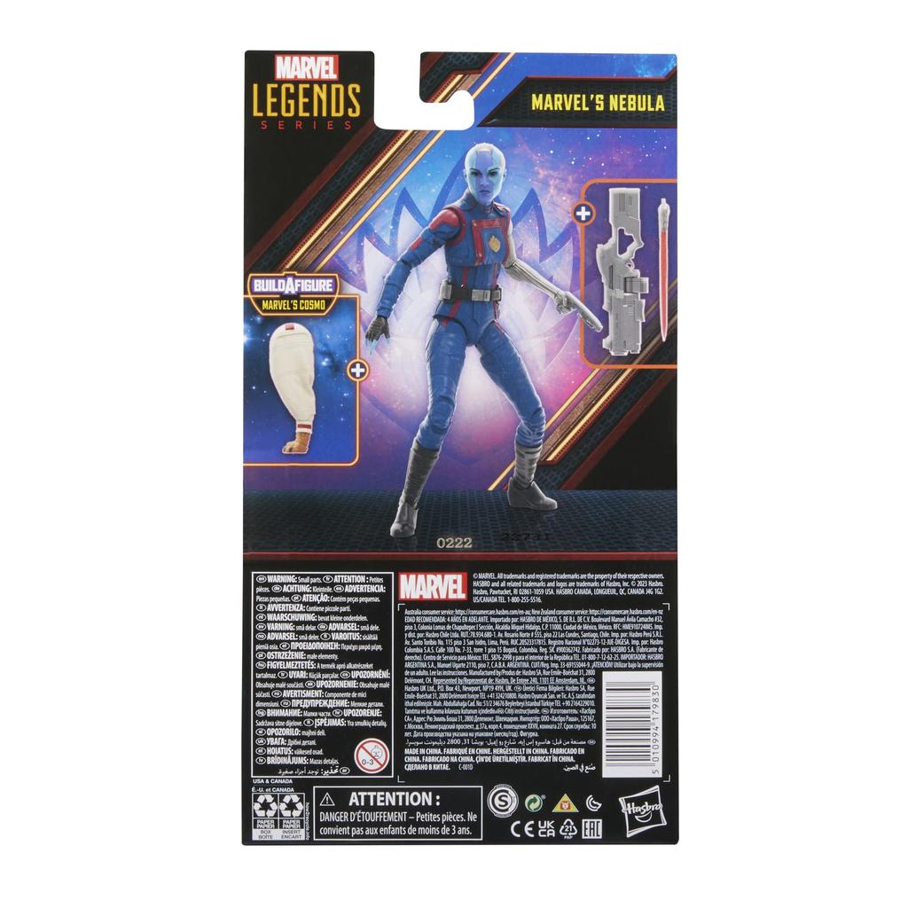 Hasbro Marvel Legends Series Nebula, Guardians of the Galaxy Vol. 3 6-inch (15cm) Action Figure, Ages 4 and Up, F6606, Authentic