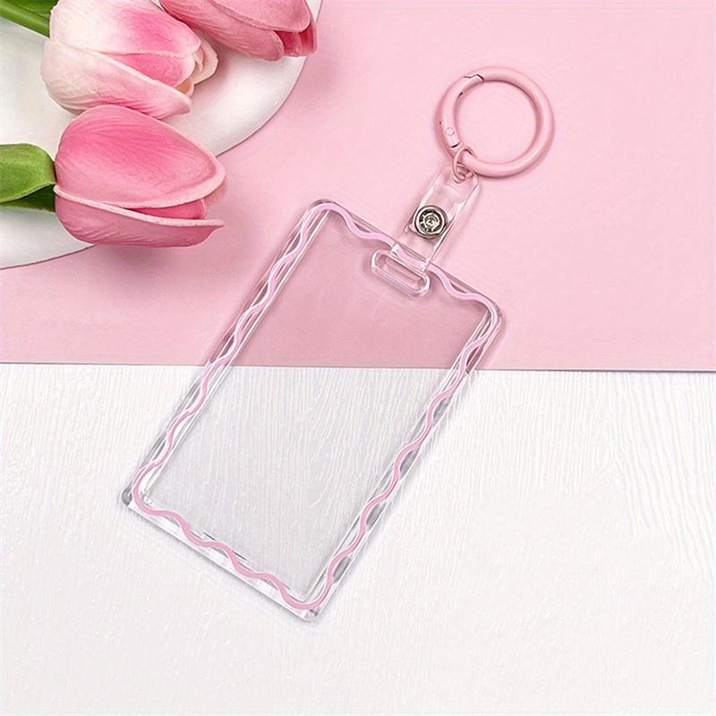 Transparent Acrylic Picture Frame ID Card New Unisex Hard Plastic Work Card Holder Business Case Protector Cover