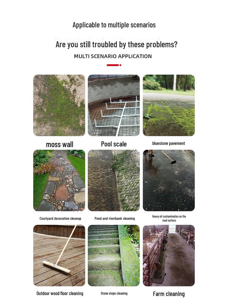 Stainless Steel Long Handle Wire Brush: Stiff Bristles for Scrubbing Tile, Cement, Moss, Rust Removal, and More