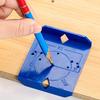 Dual Sided Cabinet Hinge Jig 2pcs for 35mm 40mm Concealed Hinges Precise Hole Positioning Lightweight Portable Drilling Aid