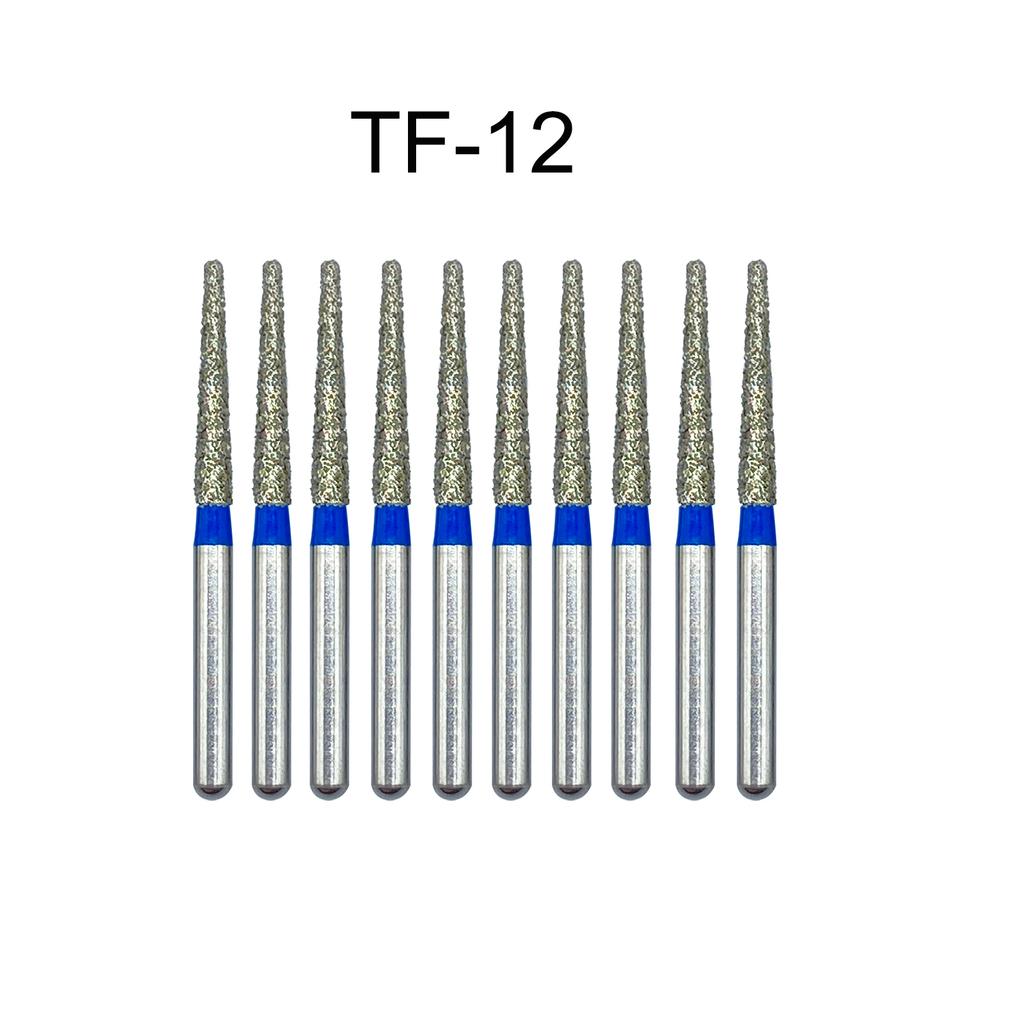 Nun Ck 10 Stück/Packung Dental Diamantbohrer für Hochgeschwindigkeits-Handstück Zahnarztbohrer FG-Serie Durchmesser 1,6 mm