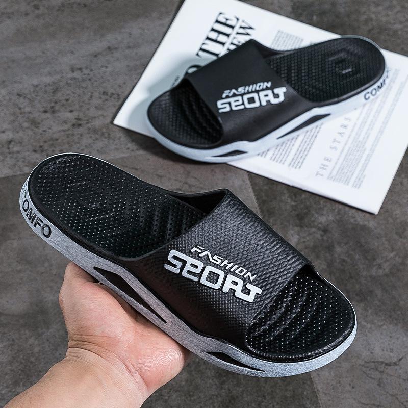 Outer slippers summer men's indoor home non-slip home silent senior women's sandals men's summer