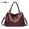 New Women's Crossbody Bag, Large Capacity, Soft Leather, Mom Bag, European and American Style, Shoulder Bag, Tassel Tote Bag