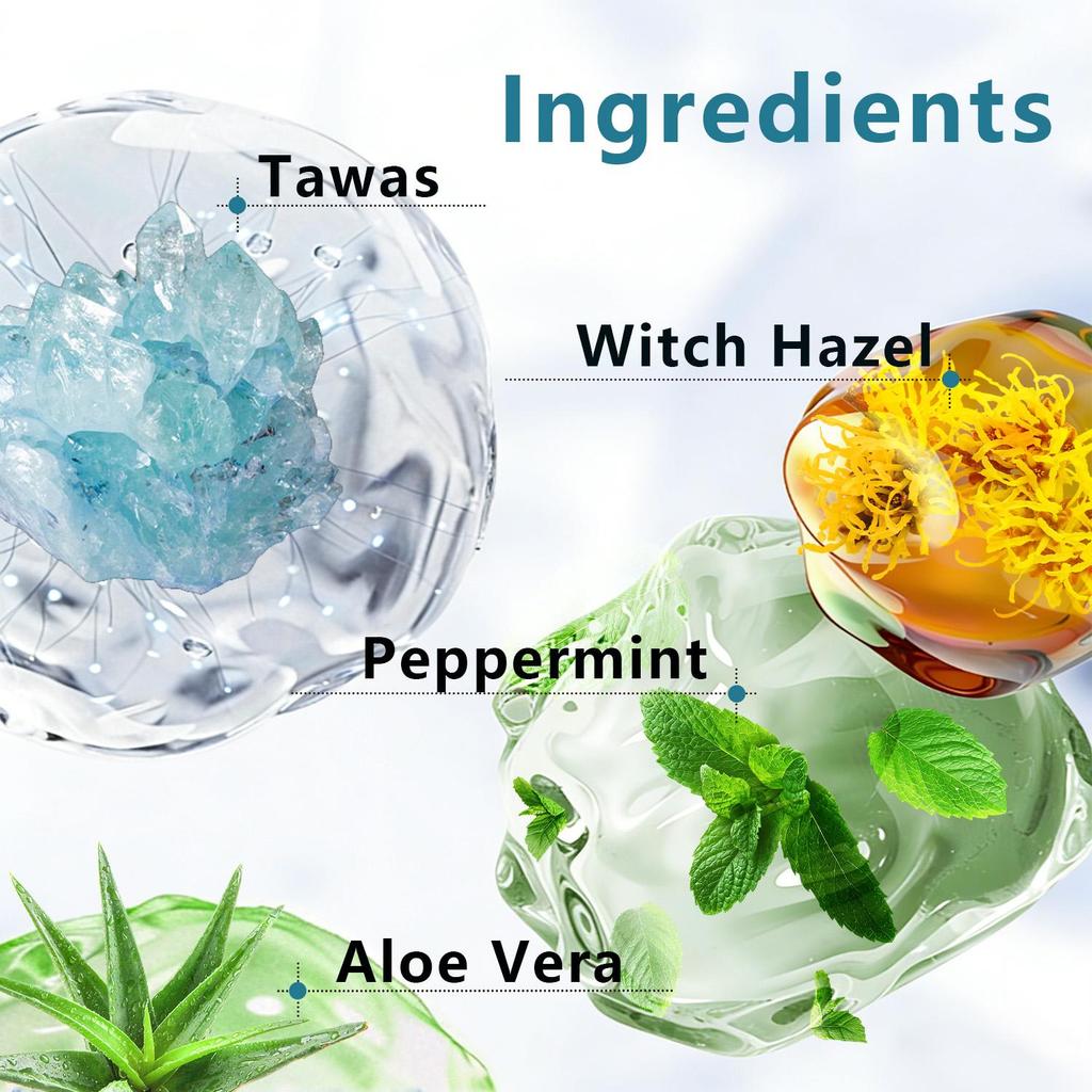 Tawas Deodorant Spray-Stops Sweat & Bad Odor-Lightweight, Non-sticky Formula-Whitens Dark Underarms-100ml