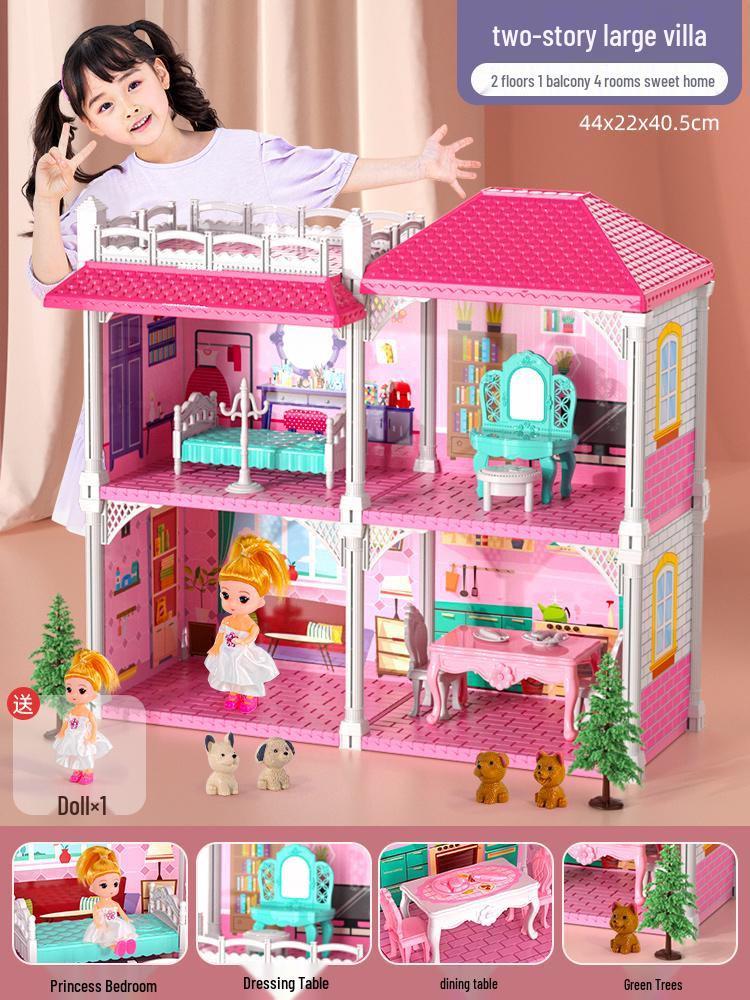 Princess Castle Dollhouse: Pretend Play Toy for Girls Aged 3+
