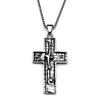 Collares Colgantes Cruz Salvador Crucifijo de Jesucristo Cristiano de Acero Inoxidable para Hombres Mujeres Color Plata Cadena Vintage Joyería Regalo
