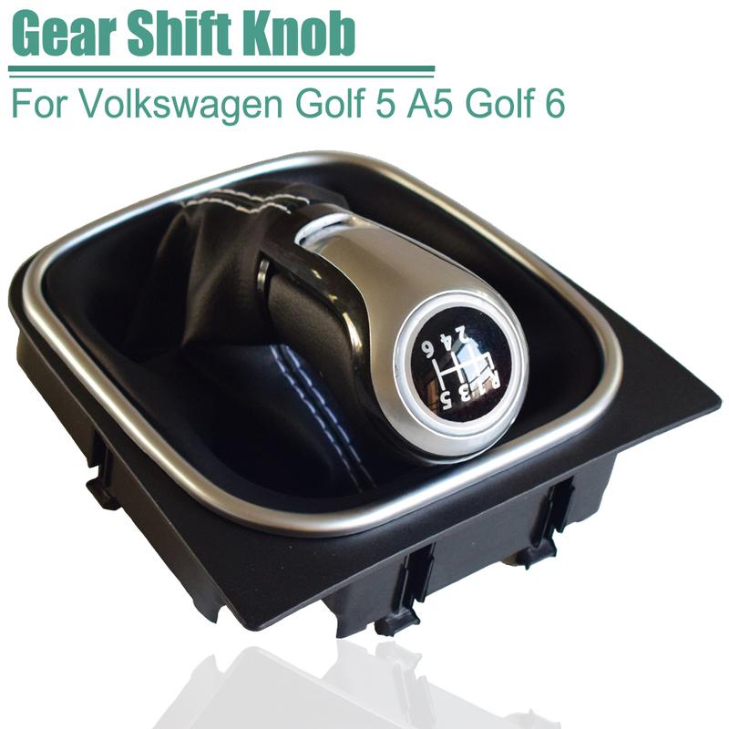 For VW Volkswagen Golf V 5/6 MK5 MK6 Scirocco(2009) Octavia Car Gear Shift Knob Lever Stick Pen Handle Boot Cover Gaiter Case