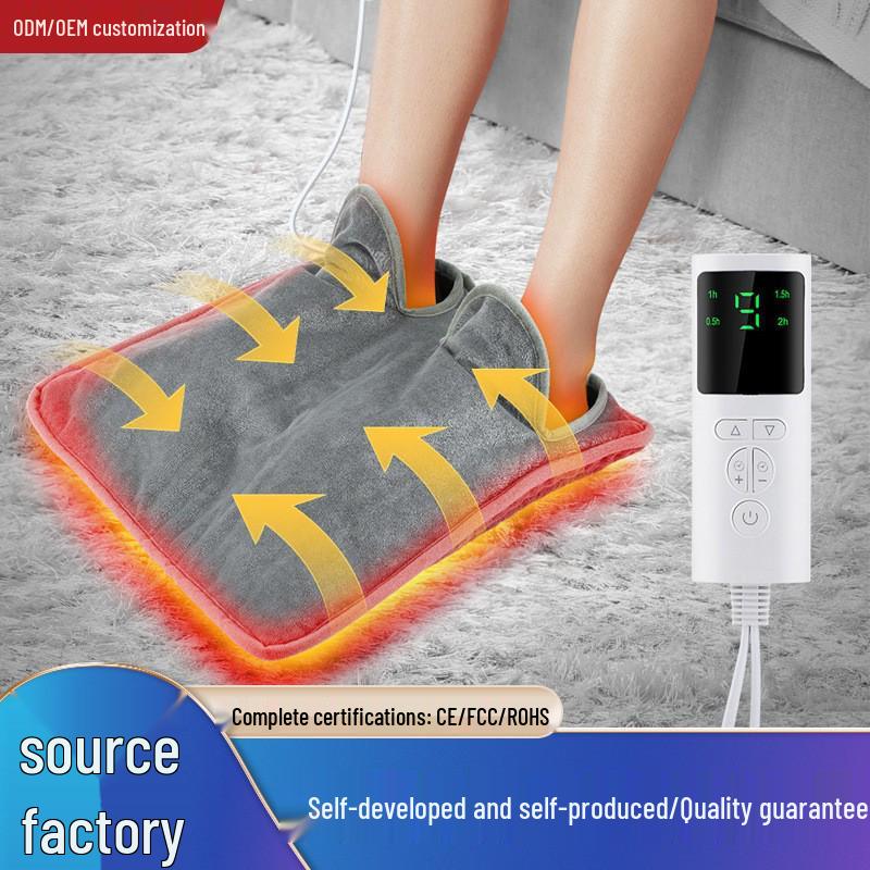 Heated Foot Warmer Mat with Adjustable Temperature – Electric Heating Pad for Winter Warmth