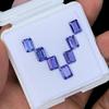Emerald Cut AA+ Tanzanite Gemstone Layout, Loose Octagon Gemstones Layout.