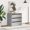 VidaXL Commode d'angle sonoma gris 60x41x58 cm bois d'ingénierie, commode à tiroirs, classeur, armoire à tiroirs, armoire de 852848