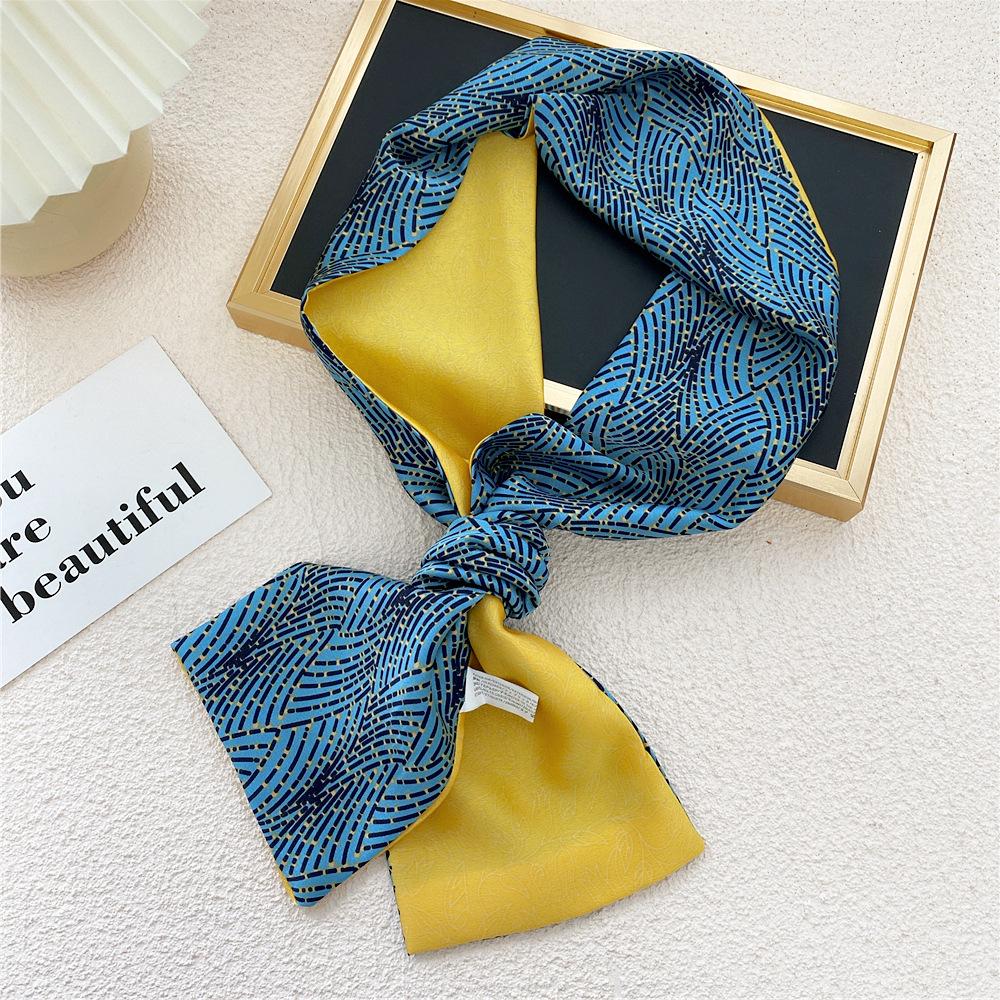 New Scarves Silk Scarves Women'S Spring And Autumn Season Long Decorative Professional Scarves Summer Thin Styles Paired With Shirts Stylish