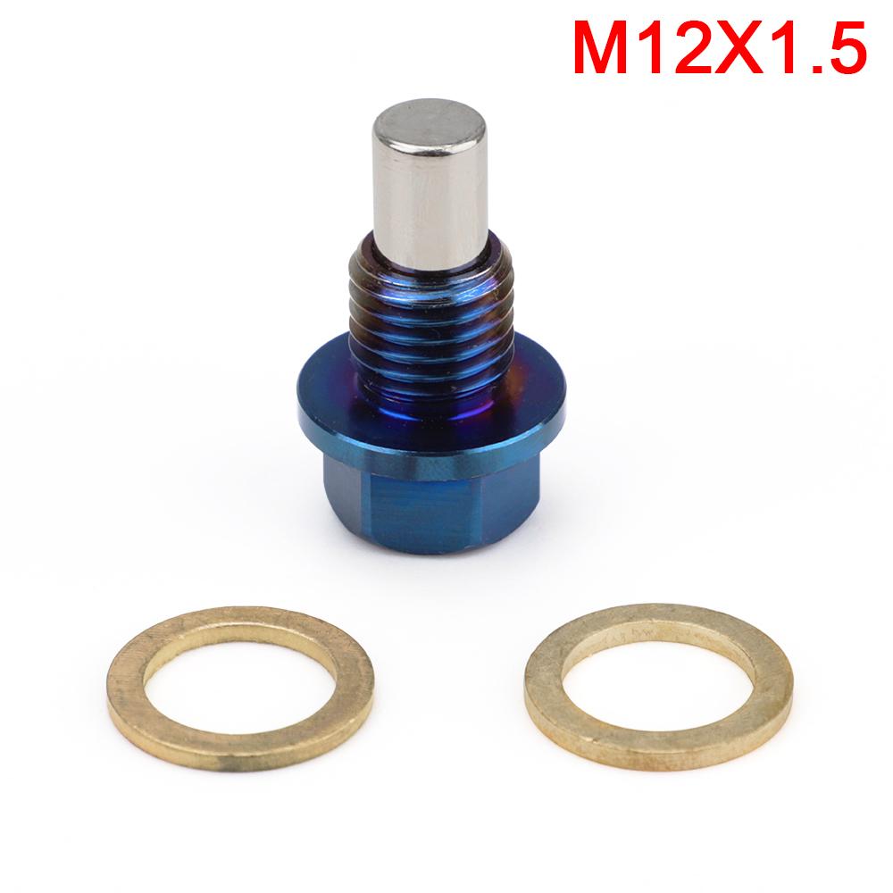 M12x1.25 M12x1.5 M14x1.5 Oil filter magnet Reusable Permanent Magnetism 5000 Titanium Alloy Magnetic renault magnet Drain Plug