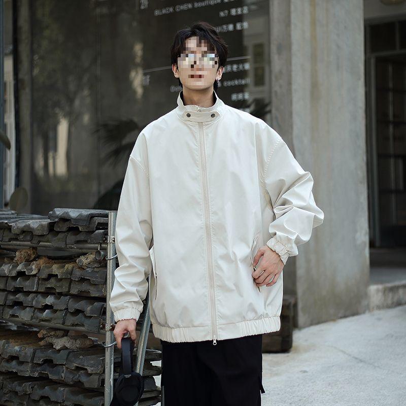 

Унісекс Ретро Японська Бейсбольна Вітровка на Стійці для Весни/Осені S