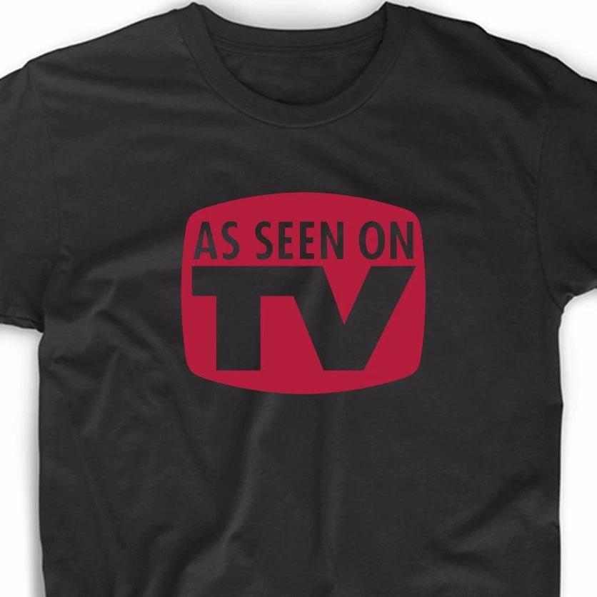 As Seen On TV T Shirt Funny Geek Meme Emo Club Nerd Vintage Retro College Tee 2XL