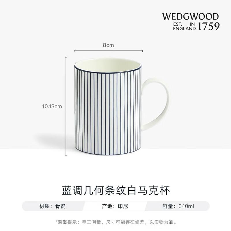 Wedgwood Blue Geometric Mug