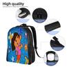 D-Doras and Friends Backpack  Trekking Backpacks Men Kawaii School Bags Colorful Soft Rucksack