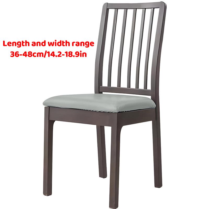 1Pcs Waterproof Pu Leather Office Chair Seat Covers Removable Solid Color Computer Chair Seat Cushion Covers For Home Office