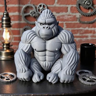 Freizeit Gorilla Statue Schreibtisch Wächter Orang-Utan Figur Zuhause Büro Schreibtisch