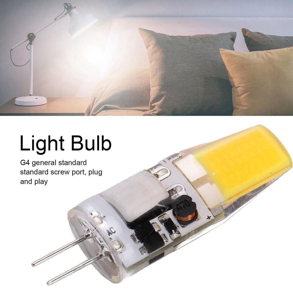 G4 COB LED Bulb 5W 600LM Silicone Mini Lamp AC12V Energy Saving Chandelier Cabinet Crystal Light Home Decorative Lighting