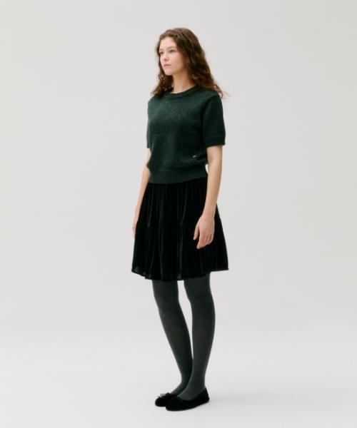 DEPOUND Glitter Knit Pullover [Green]
