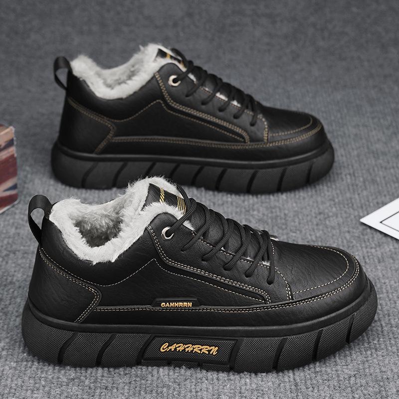 Shoes autumn and winter new velvet warm low-top Martin boots waterproof thick-soled retro casual outdoor 39