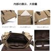 FANDARE Veľkokapacitná plátenná taška cez rameno A4 iPad Štýlová Crossbody Retro Messenger Populárna Narodeninová Čierna Pánska taška, Veľkosť, Úložisko pre 12,9-palcový, Taška, Taška,