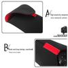 Neoprene Red & Black SLR Camera Lens Pouch - Elastic Protective Storage Bag