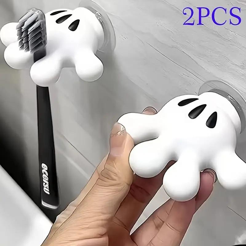 

2 шт. Крючки на ладонях - Универсальный держатель на присоске для зубных щеток, кабелей и полотенец. Идеальный подарочный набор для рукоделия на дни рождения, Новый год