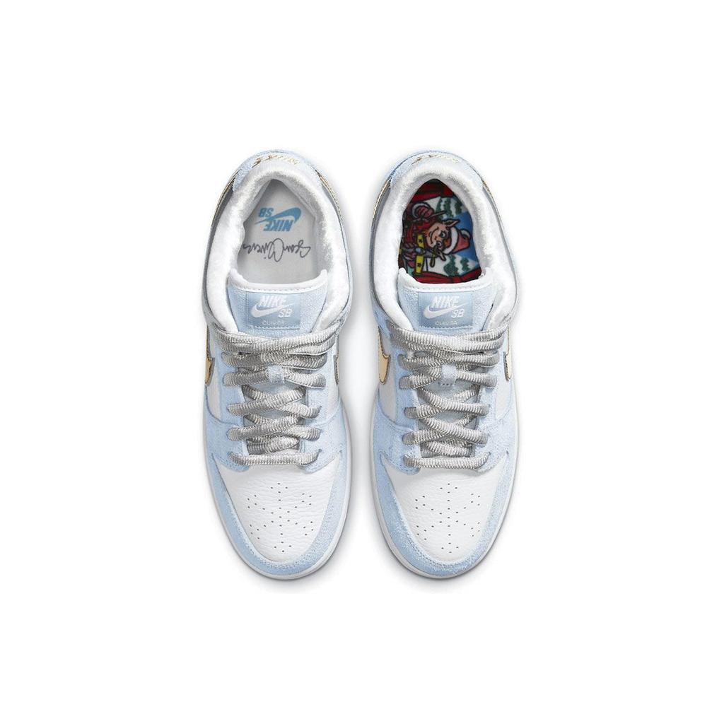 Sean Cliver X Nike Dunk Low SB Holiday Special Unisex Sneakers Blue White Psychic-Blue DC9936-100