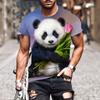 3D Printed Cute Panda Animals T Shirt Men's Funny Pattern